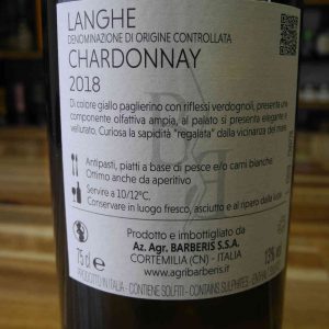 vino chardonnay azienda agricola barberis abbinamento